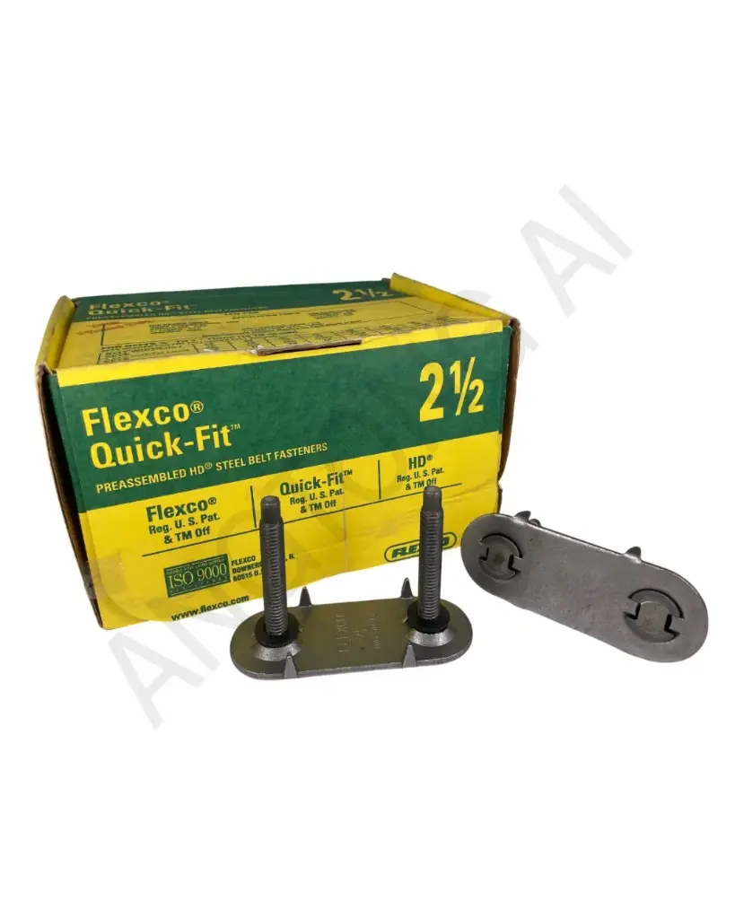 [Flexco] Bolt Solid Plate Fasteners 2-1/2 10 sets/BX (Code 20007)
