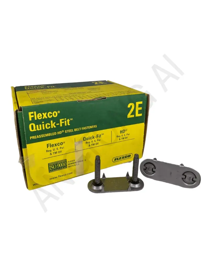 [Flexco] Bolt Solid Plate Fasteners 2E 25 sets/BX (Code 20005)